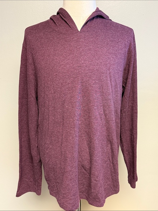 Vince Other - Vince Lightweight Pullover Hoodie Heathered Burgundy Purple XL